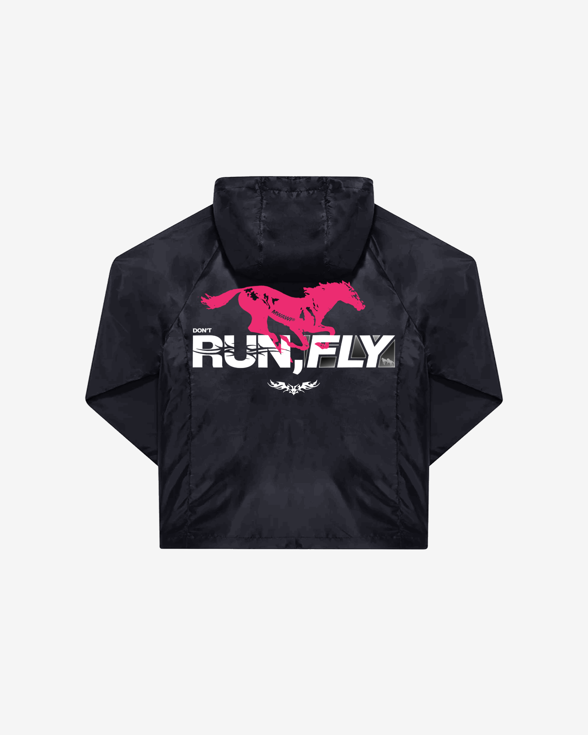 DON'T RUN, FLY. (BLACK)
