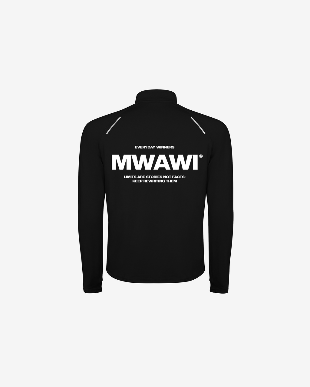 BLACK 1/4 ZIP FOR MEN