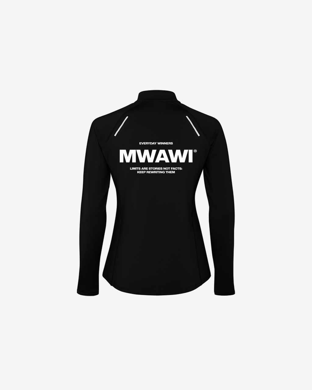 BLACK 1/4 ZIP FOR WOMEN